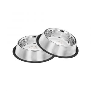 Pets Empire Stainless Steel Dog Bowl (Set of 2)